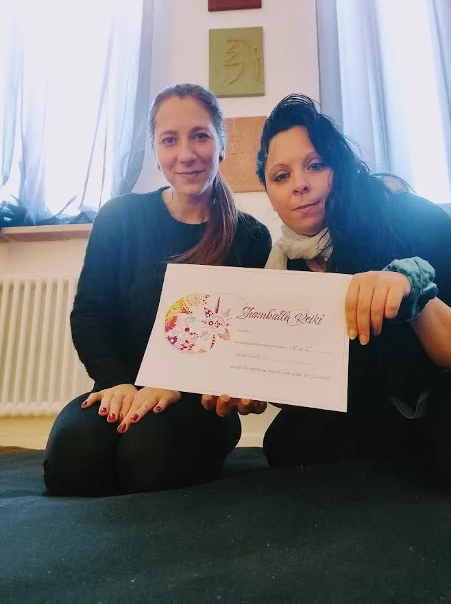 Kristina con un'allieva al termine del corso